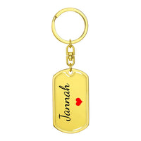 Load image into Gallery viewer, Jannah Keychain – Custom Name Keychain for Women
