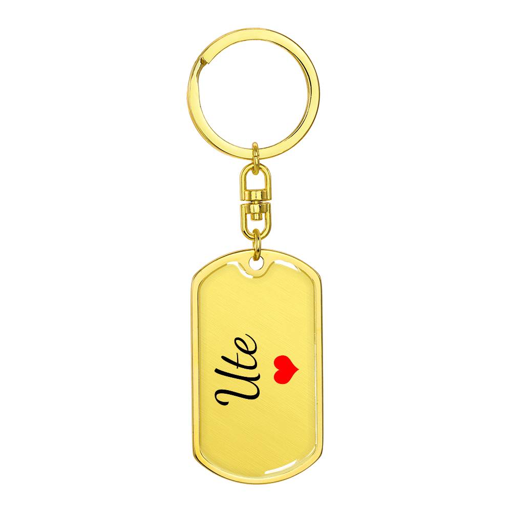Ute Keychain – Custom Name Keychain for Women