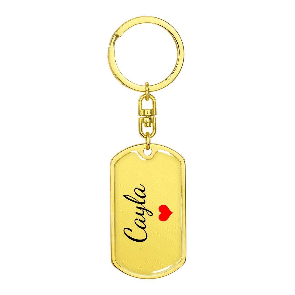 Cayla Keychain – Custom Name Keychain for Women
