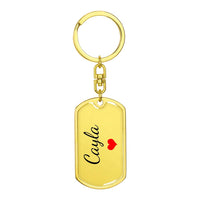 Load image into Gallery viewer, Cayla Keychain – Custom Name Keychain for Women
