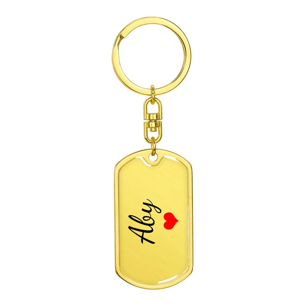 Aby Keychain – Custom Name Keychain for Women