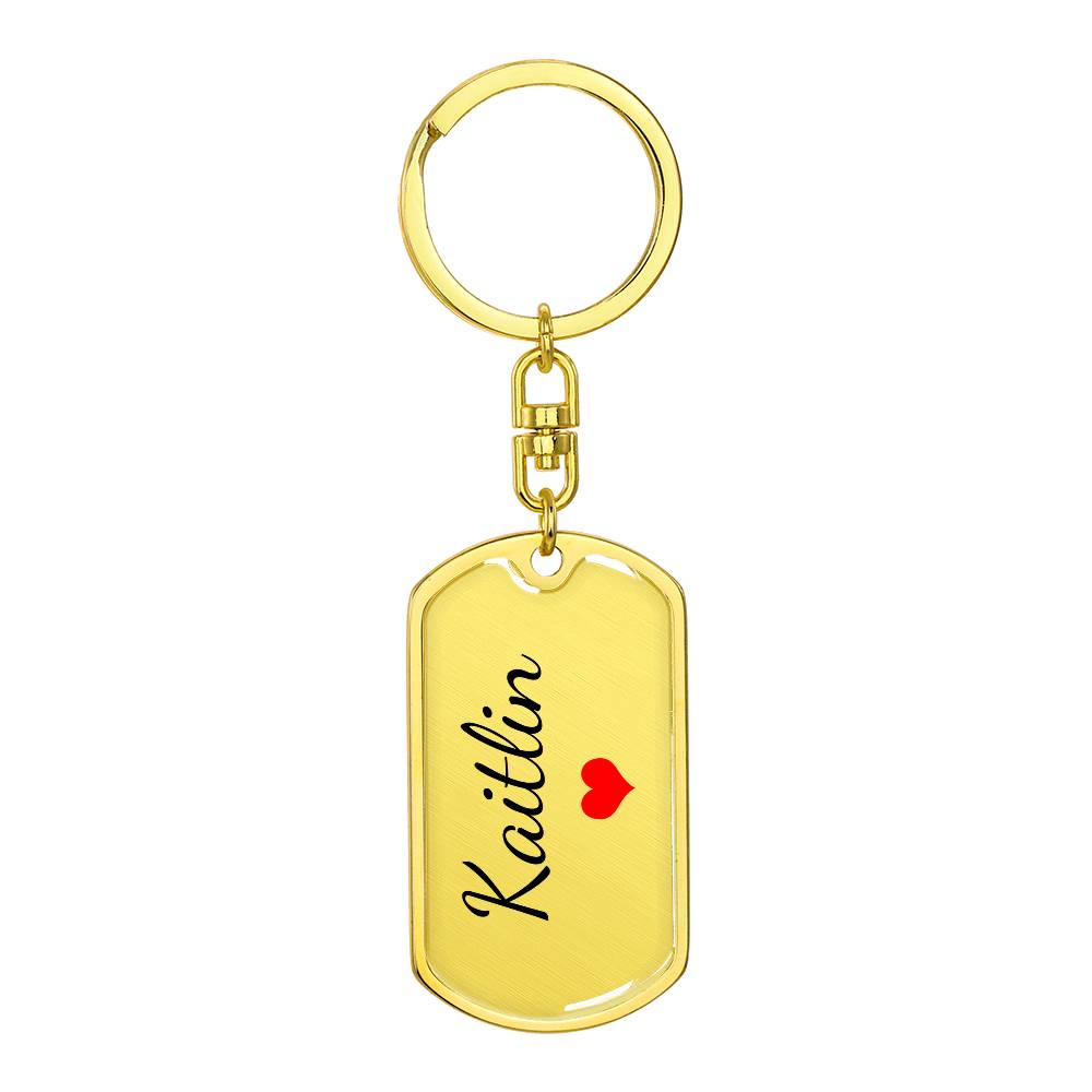 Kaitlin Keychain – Name Keychain for Women