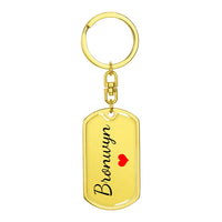 Load image into Gallery viewer, Bronwyn Keychain – Name Keychain for Women

