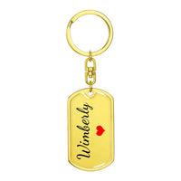 Load image into Gallery viewer, Wimberly Keychain – Name Keychain Gift
