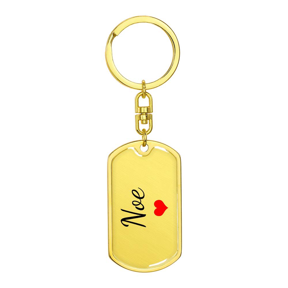 Noe Keychain – Custom Name Keychain for Women
