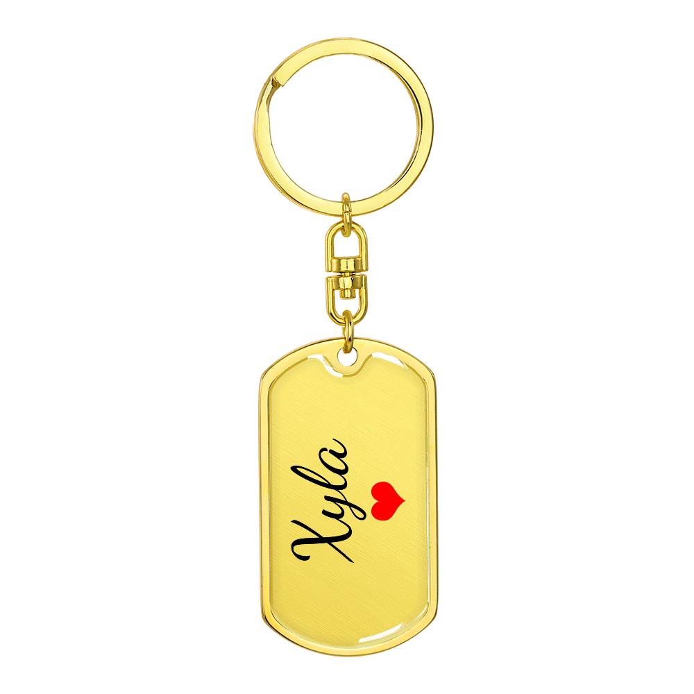 Xyla Keychain – Custom Name Keychain for Women