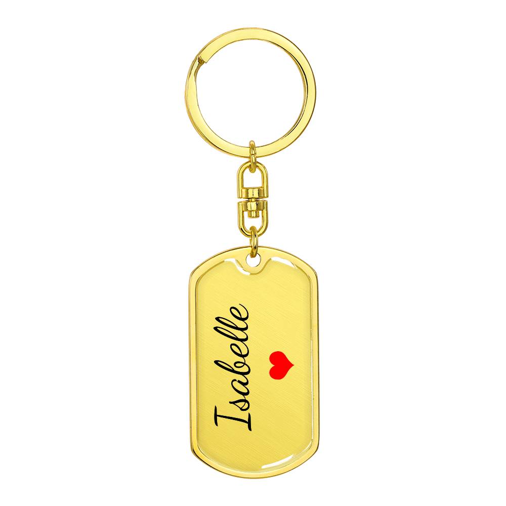 Isabelle Keychain – Name Keychain Gift