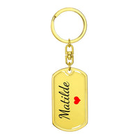 Load image into Gallery viewer, Matilde Keychain – Name Keychain for Women
