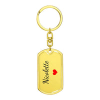 Load image into Gallery viewer, Nicolette Keychain – Name Keychain Gift
