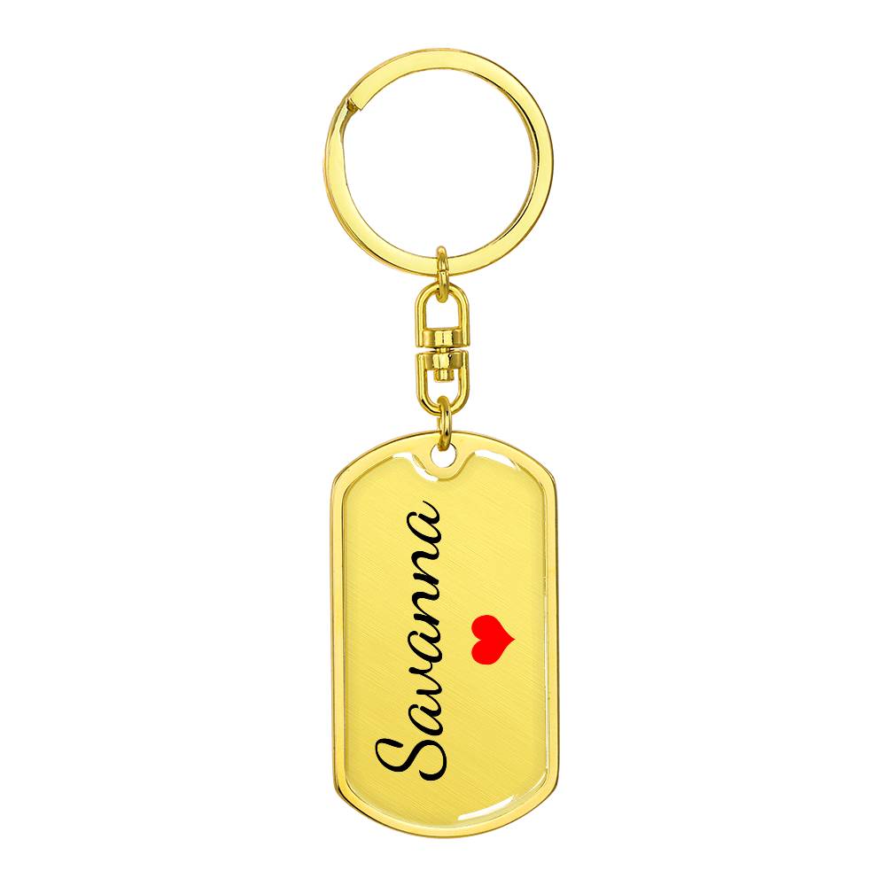 Savanna Keychain – Name Keychain for Women