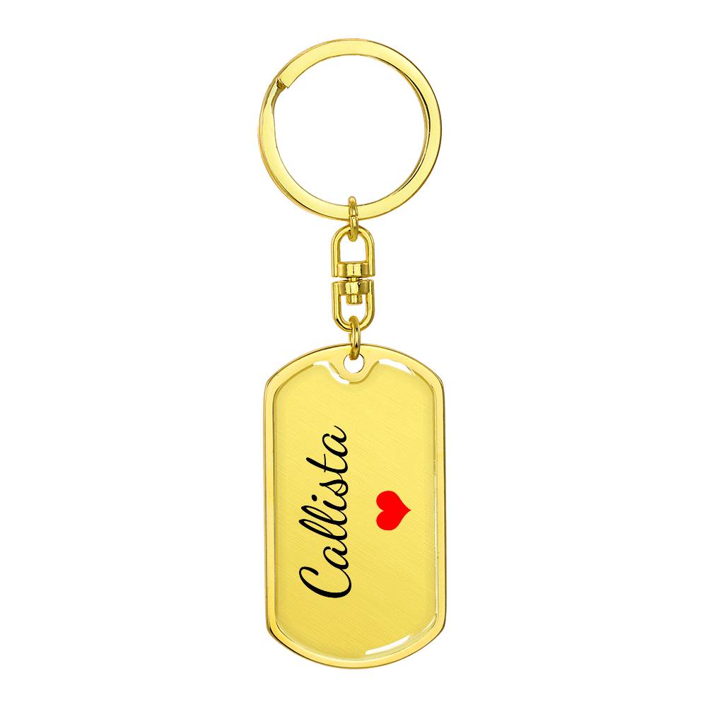 Callista Keychain – Name Keychain Gift