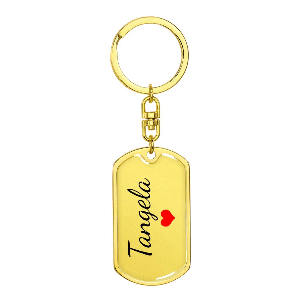 Tangela Keychain – Name Keychain for Women