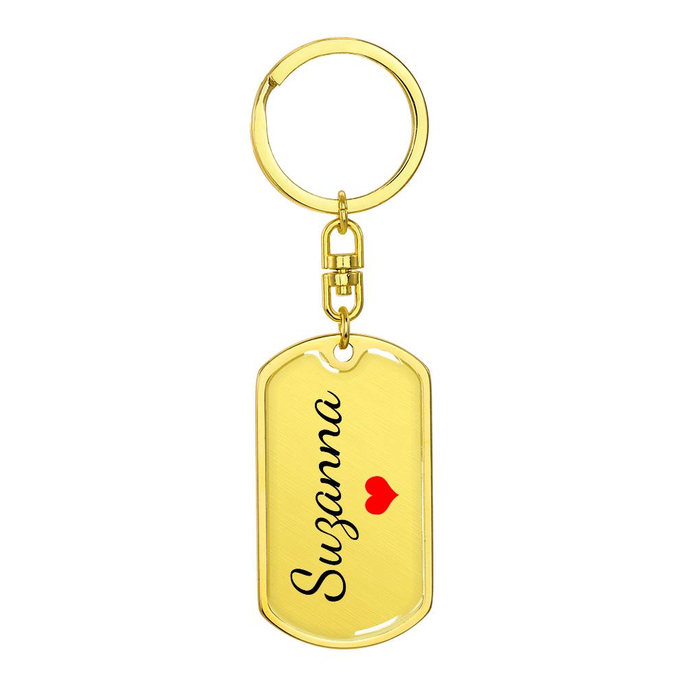 Suzanna Keychain – Name Keychain for Women