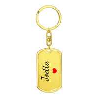 Load image into Gallery viewer, Joetta Keychain – Custom Name Keychain for Women
