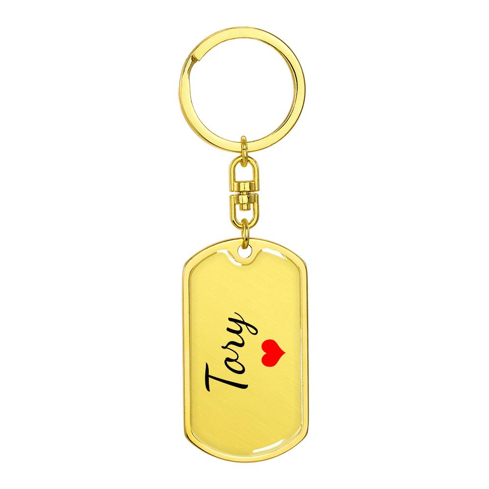 Tory Keychain – Custom Name Keychain for Women