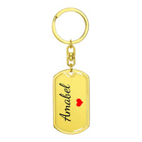 Load image into Gallery viewer, Amabel Keychain – Custom Name Keychain for Women
