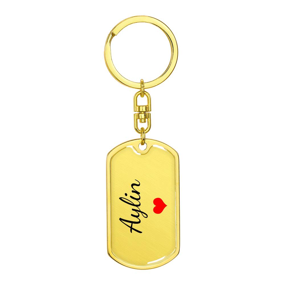 Aylin Keychain – Custom Name Keychain for Women