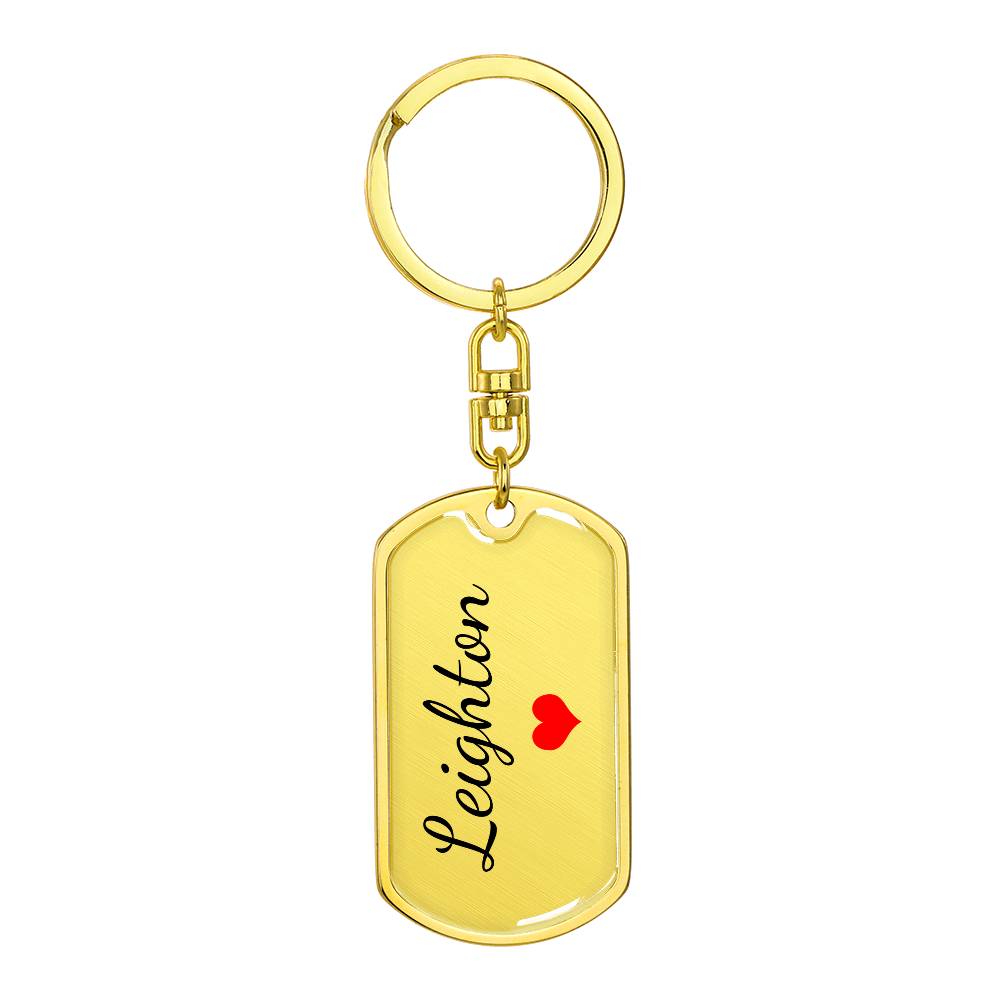 Leighton Keychain – Name Keychain Gift