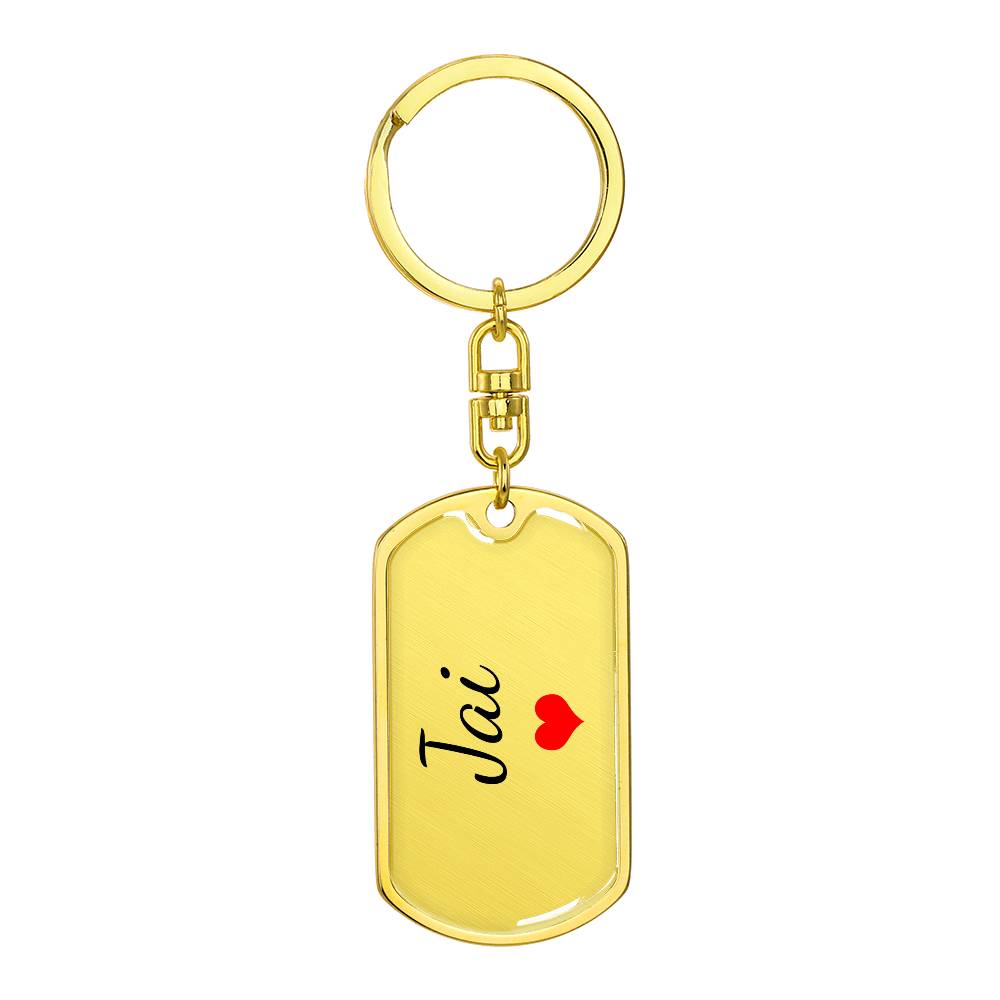 Jai Keychain – Custom Name Keychain for Women
