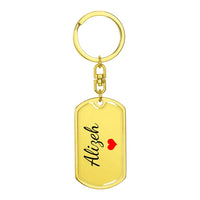 Load image into Gallery viewer, Alizeh Keychain – Custom Name Keychain for Women
