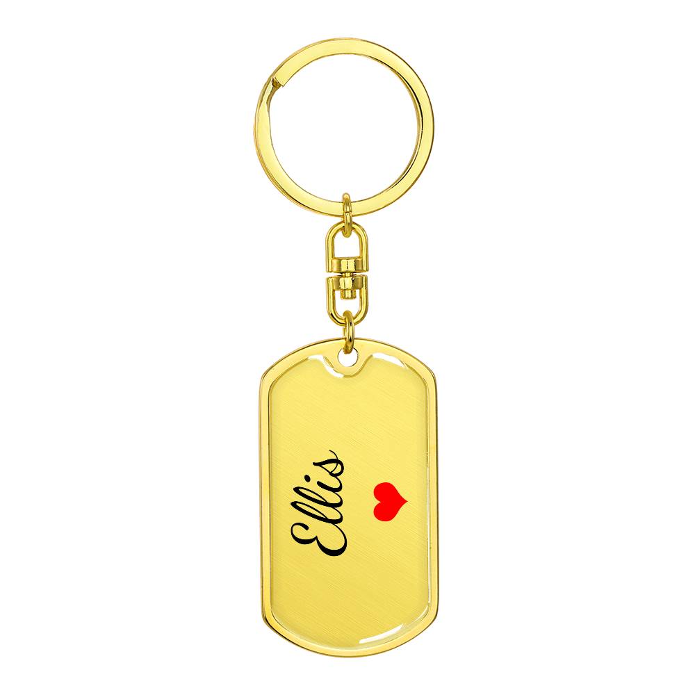 Ellis Keychain – Custom Name Keychain for Women