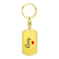 Grey Keychain – Custom Name Keychain for Women