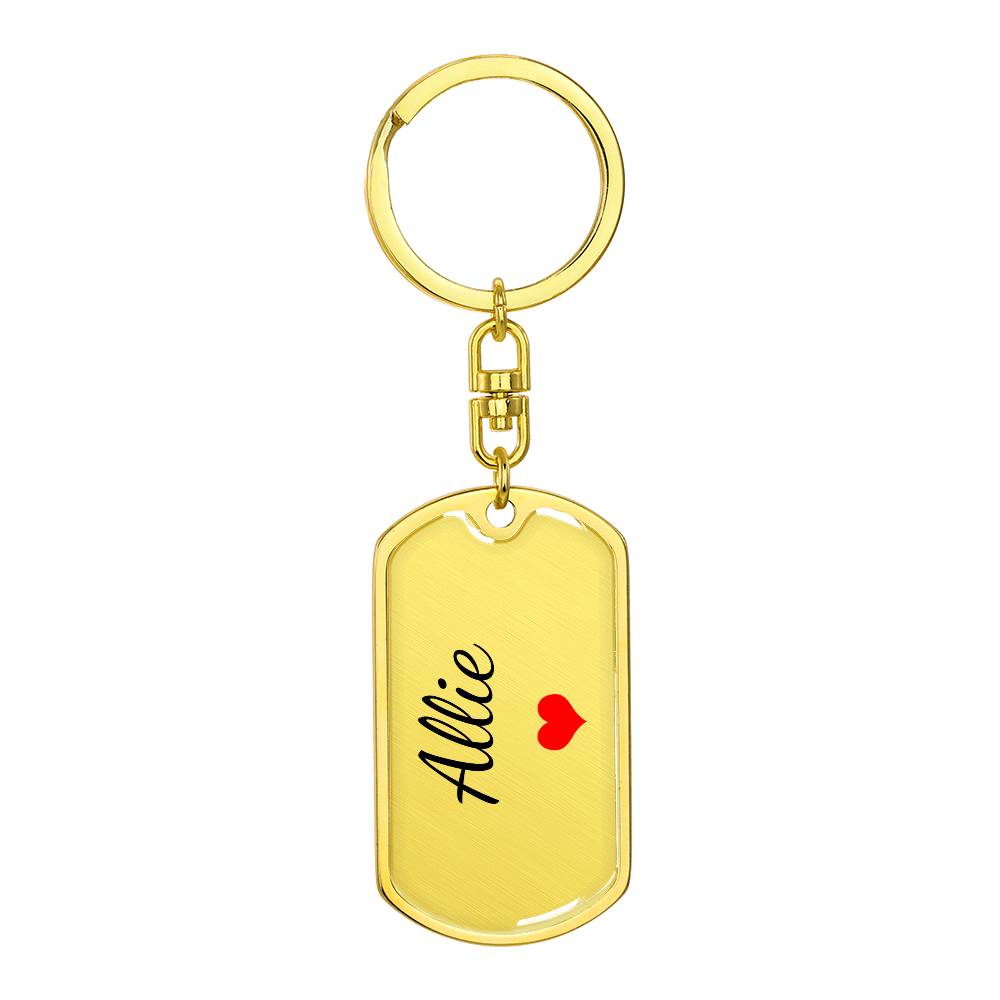 Allie Keychain – Custom Name Keychain for Women