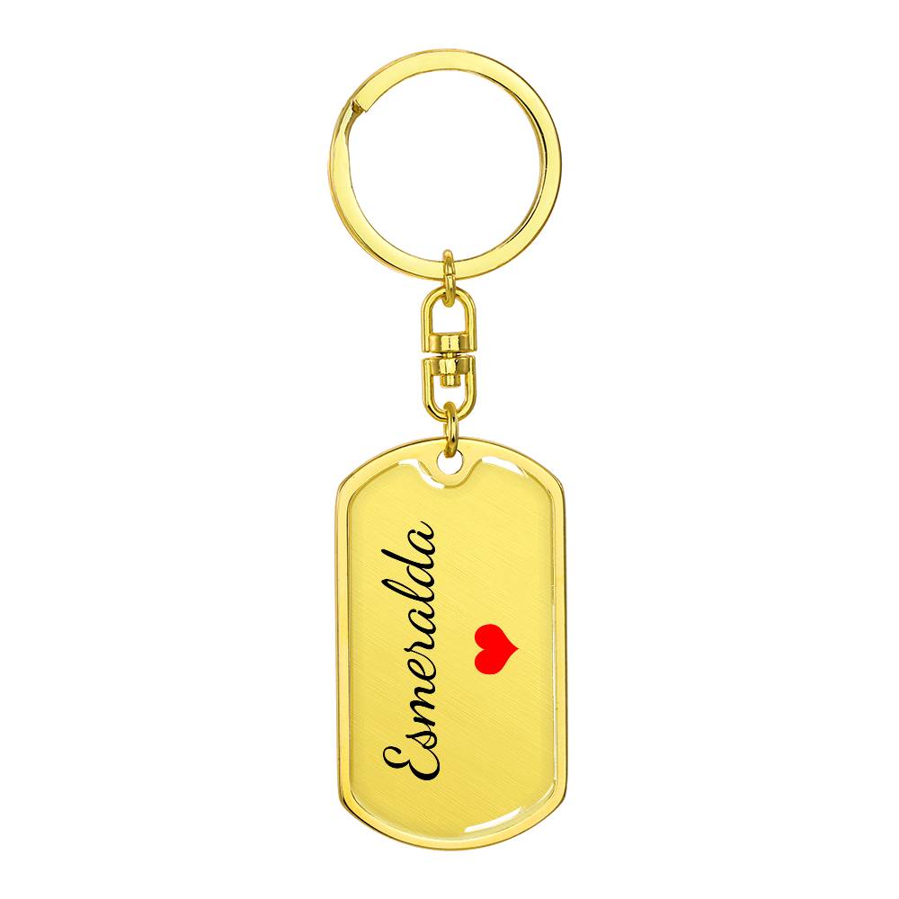 Esmeralda Keychain – Name Keychain Gift