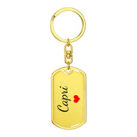 Load image into Gallery viewer, Capri Keychain – Custom Name Keychain for Women
