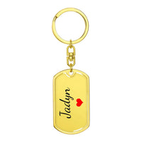 Load image into Gallery viewer, Jadyn Keychain – Custom Name Keychain for Women
