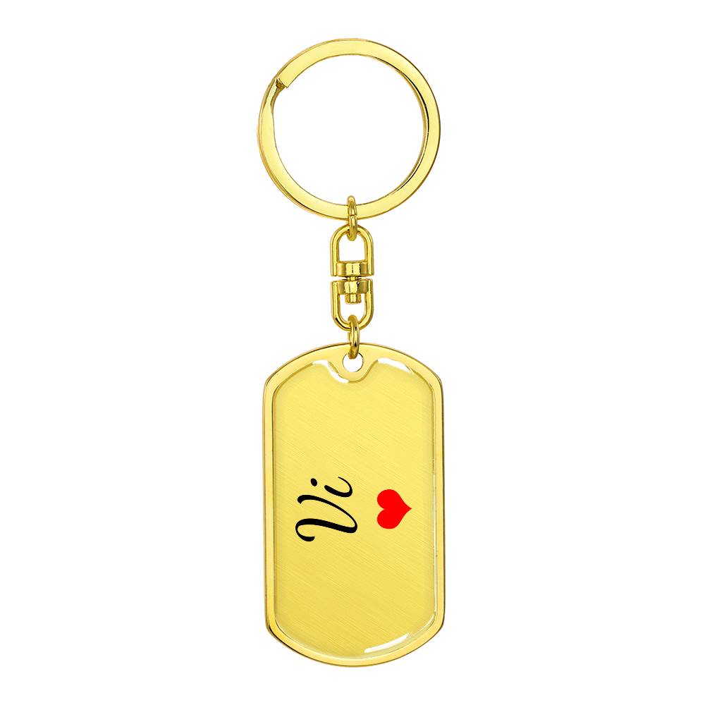 Vi Keychain – Custom Name Keychain for Women