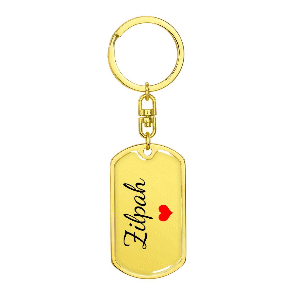 Zilpah Keychain – Custom Name Keychain for Women