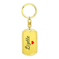 Load image into Gallery viewer, Lizette Keychain – Name Keychain for Women
