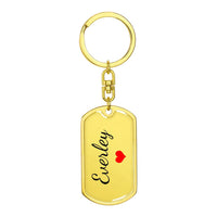 Load image into Gallery viewer, Everley Keychain – Name Keychain for Women
