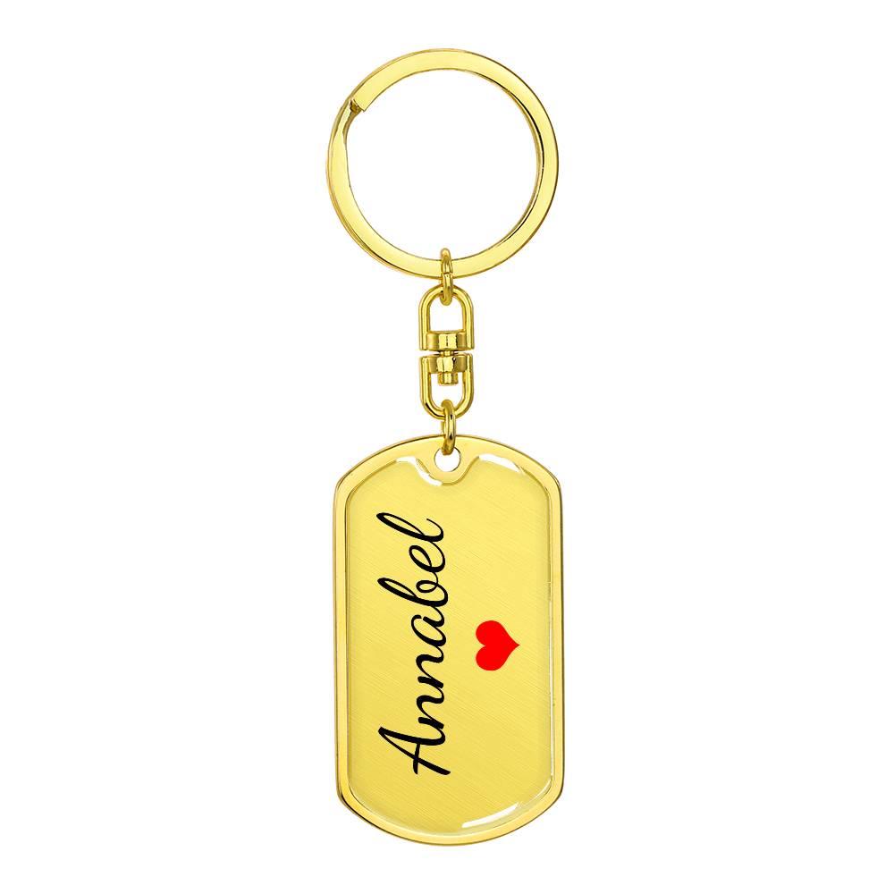 Annabel Keychain – Name Keychain for Women