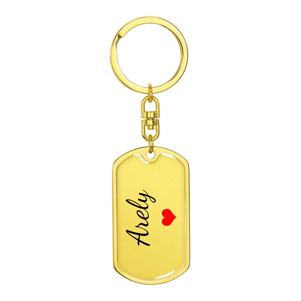Arely Keychain – Custom Name Keychain for Women