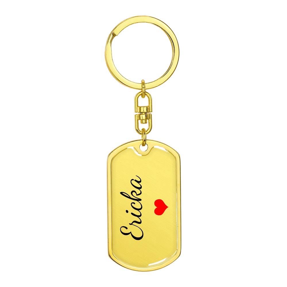 Ericka Keychain – Custom Name Keychain for Women