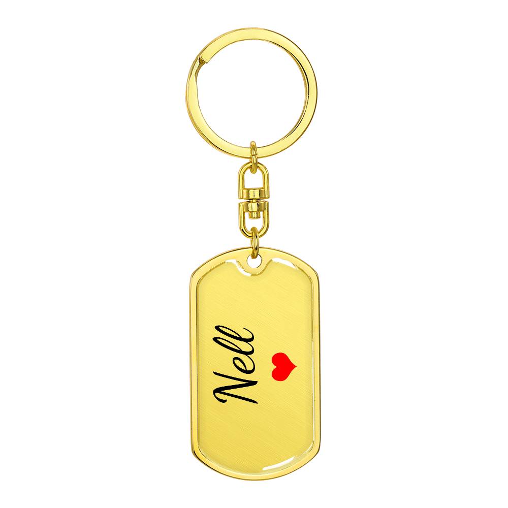 Nell Keychain – Custom Name Keychain for Women