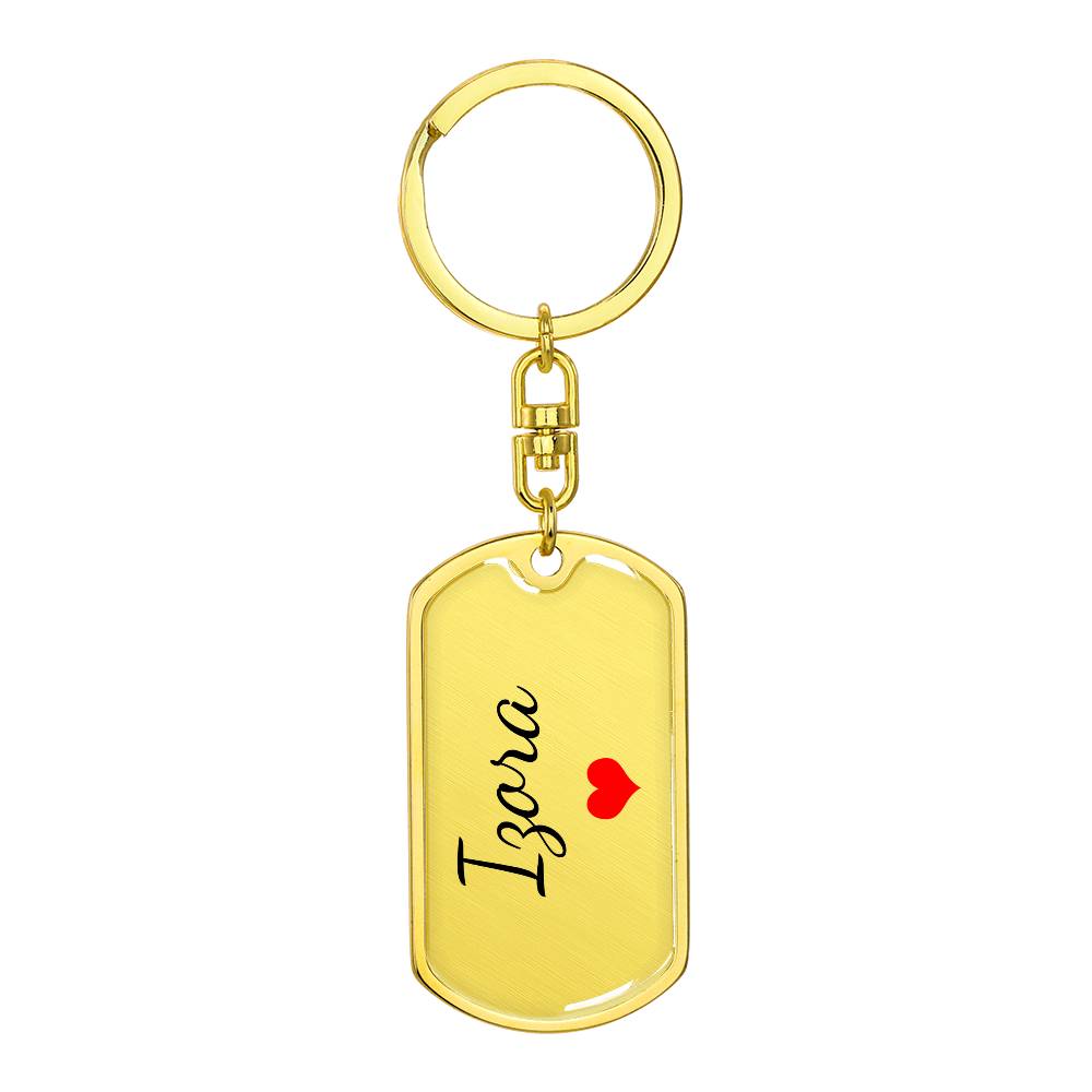 Izora Keychain – Custom Name Keychain for Women