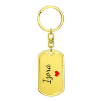 Load image into Gallery viewer, Izora Keychain – Custom Name Keychain for Women
