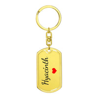 Load image into Gallery viewer, Hyacinth Keychain – Name Keychain Gift
