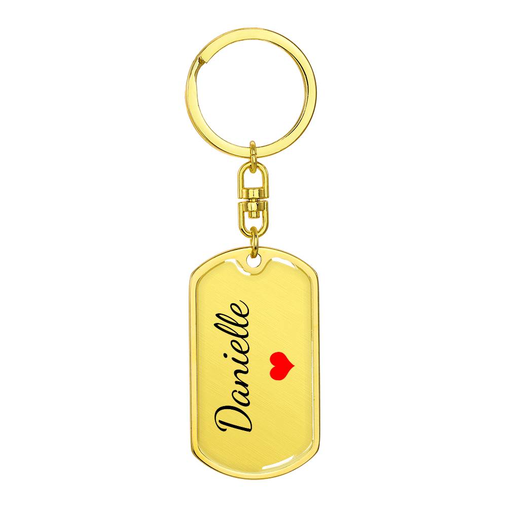 Danielle Keychain – Name Keychain Gift