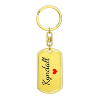 Load image into Gallery viewer, Kyndall Keychain – Name Keychain for Women
