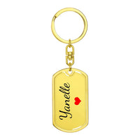 Load image into Gallery viewer, Yanelle Keychain – Name Keychain for Women
