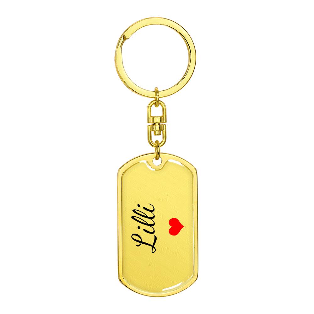 Lilli Keychain – Custom Name Keychain for Women