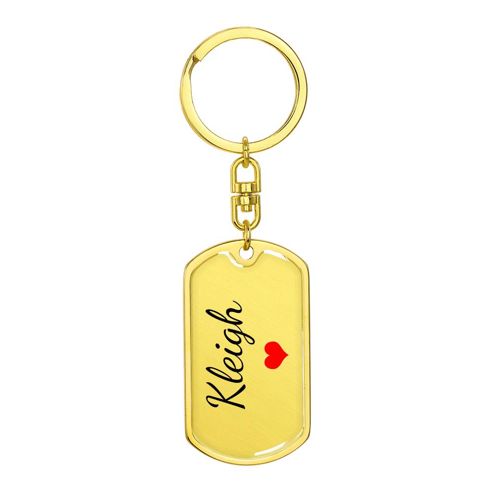 Kleigh Keychain – Custom Name Keychain for Women