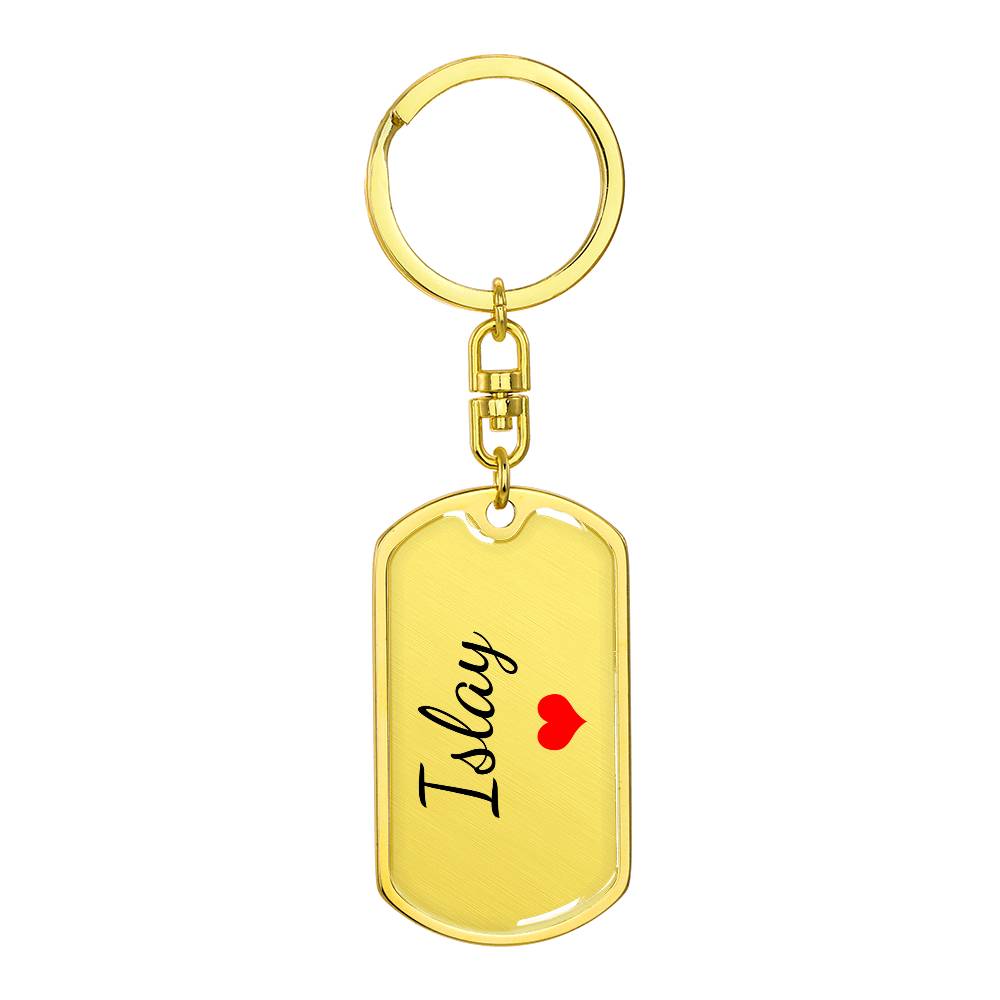 Islay Keychain – Custom Name Keychain for Women