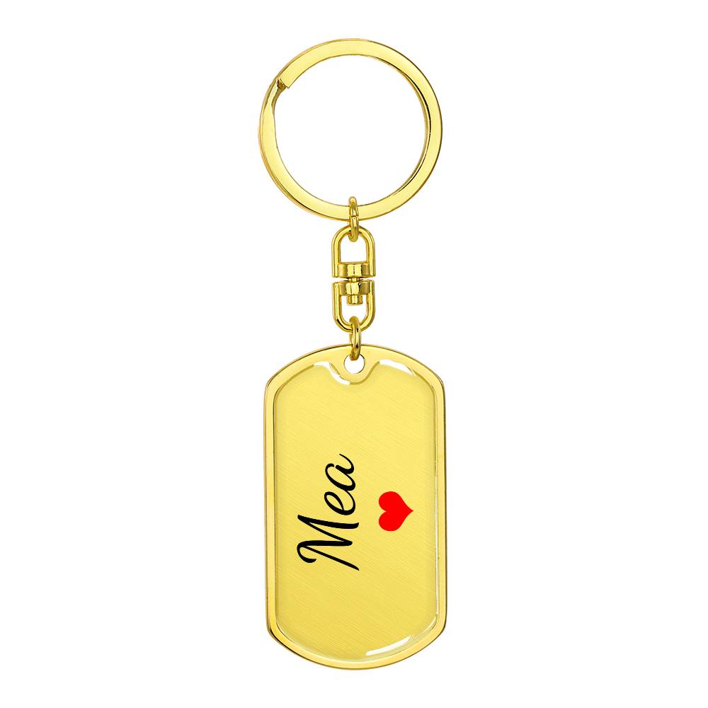 Mea Keychain – Custom Name Keychain for Women
