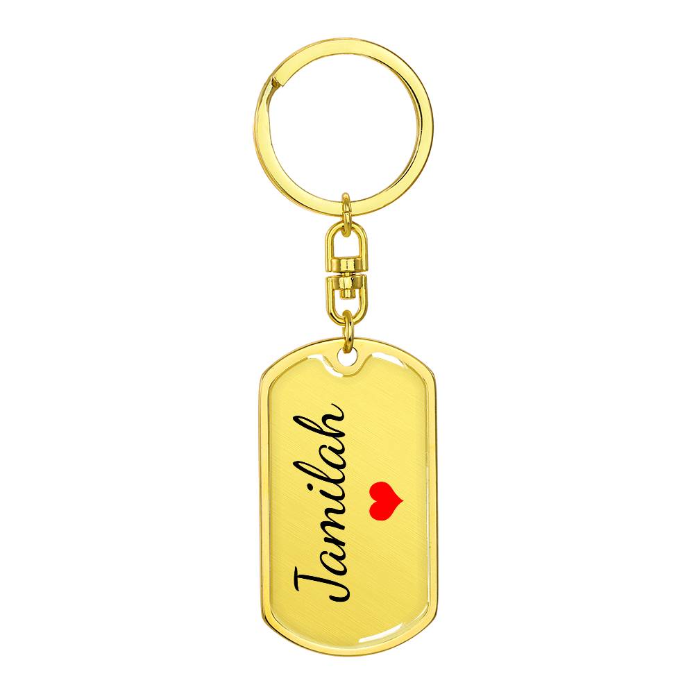 Jamilah Keychain – Name Keychain for Women