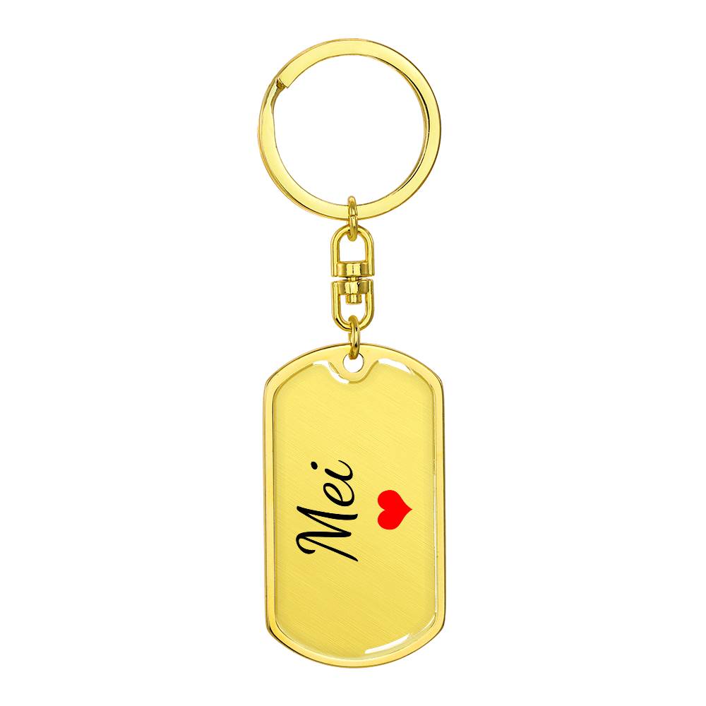 Mei Keychain – Custom Name Keychain for Women